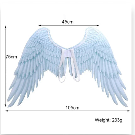 Angel Wings 105cm In Black And White 