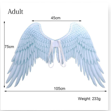 Angel Wings 105cm In Black And White 