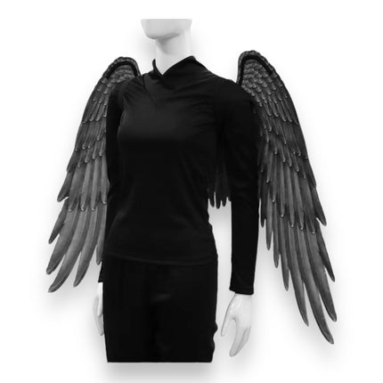 Angel Wings 105cm In Black And White 
