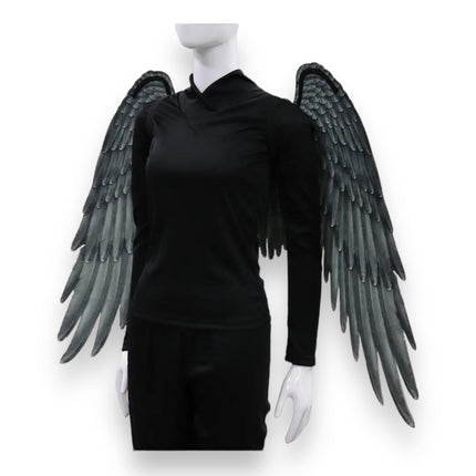 Angel Wings 105cm In Black And White 