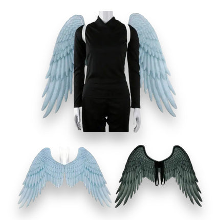 Angel Wings 105cm In Black And White 