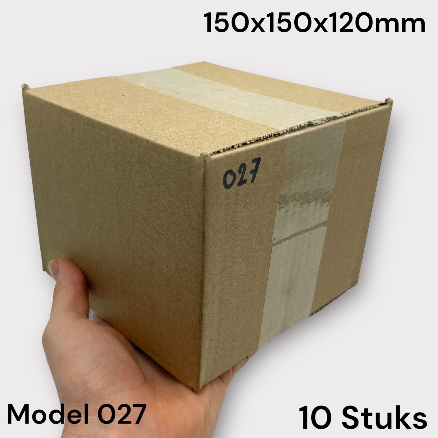 Shipping Box Brown Model 027 150x150x120mm 10 Pieces