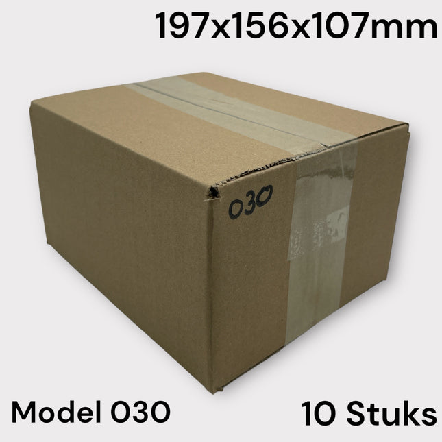 Verzend Doos Bruin Model 030 197x156x107mm 10 Stuks