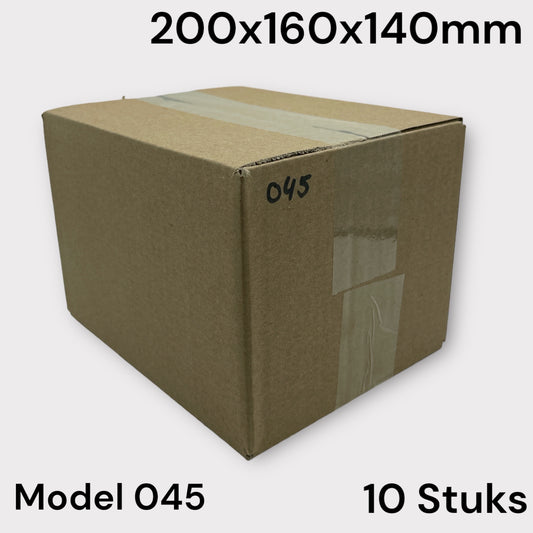 Shipping Box Brown Model 045 200x160x140mm 10 Pieces