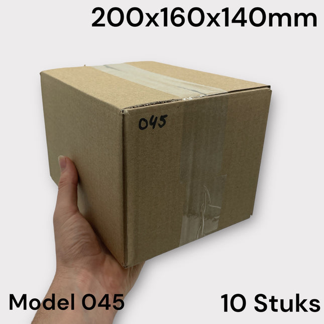 Verzend Doos Bruin Model 045 200x160x140mm 10 Stuks