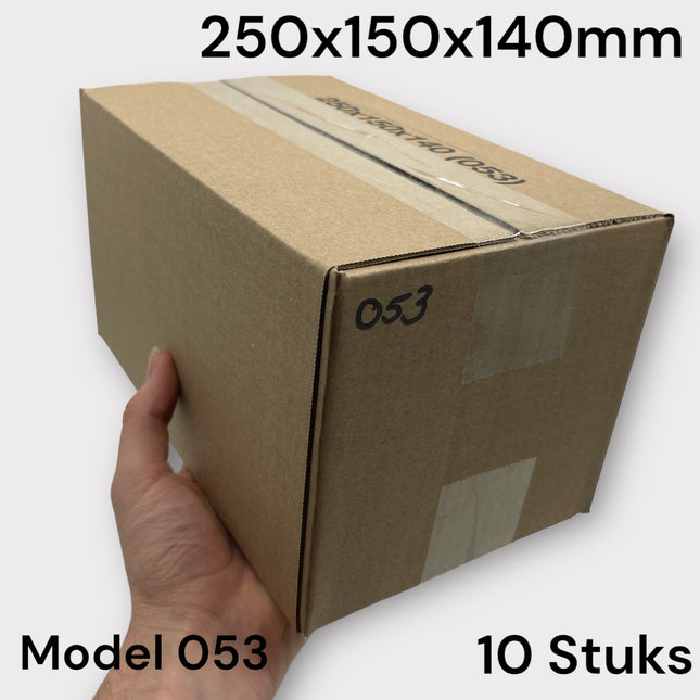 Verzend Doos Bruin Model 053 250x150x140mm 10 Stuks