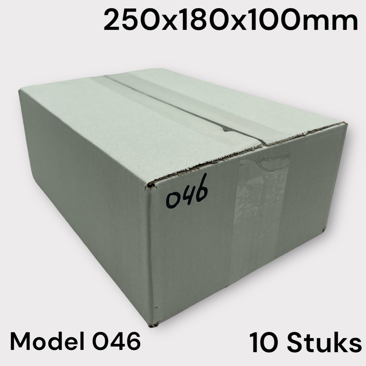 Shipping Box White Model 046 250x180x100mm 10 Pieces