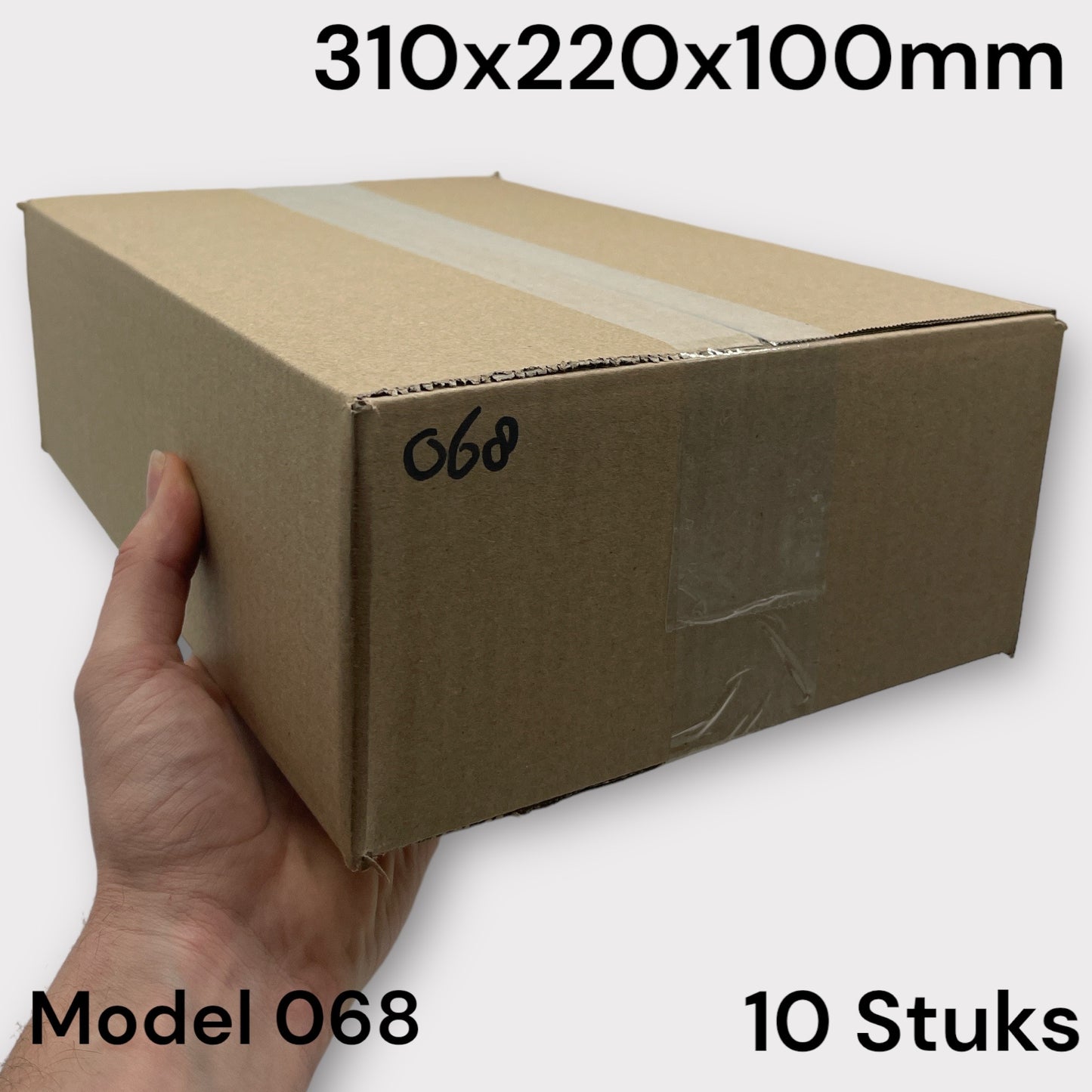 Shipping Box Brown Model 068 310x220x100mm 10 Pieces