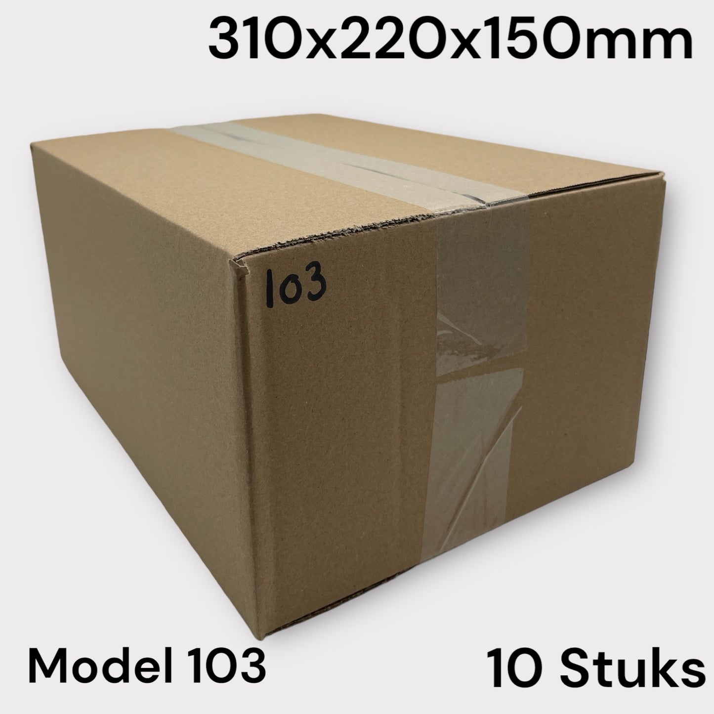 Shipping Box Brown Model 103 310x220x150mm 10 Pieces