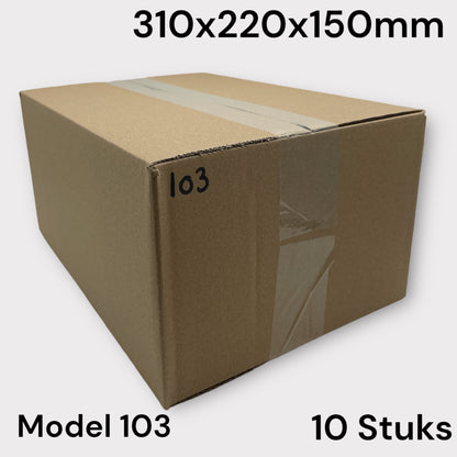 Shipping Box Brown Model 103 310x220x150mm 10 Pieces