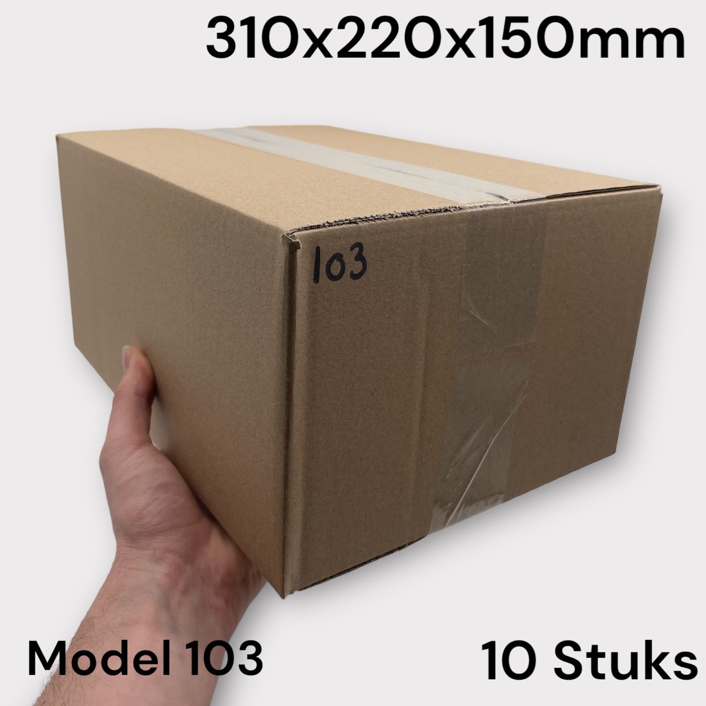 Shipping Box Brown Model 103 310x220x150mm 10 Pieces