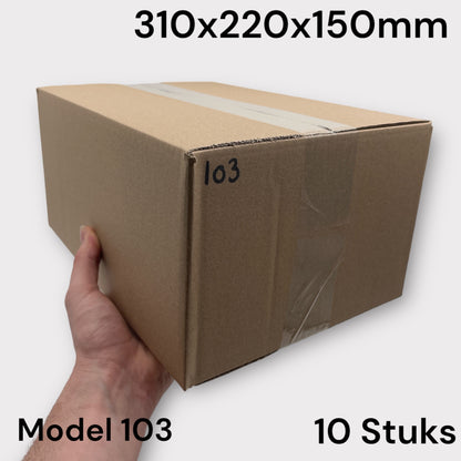 Shipping Box Brown Model 103 310x220x150mm 10 Pieces