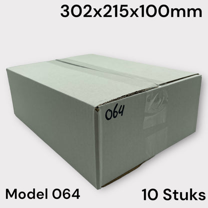 Shipping Box White Model 064 302x215x100mm 10 Pieces
