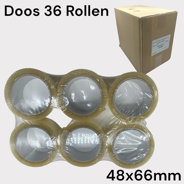 Tape Rollen Doos voor Tapedispenser 48 x 66 - 36 stuks