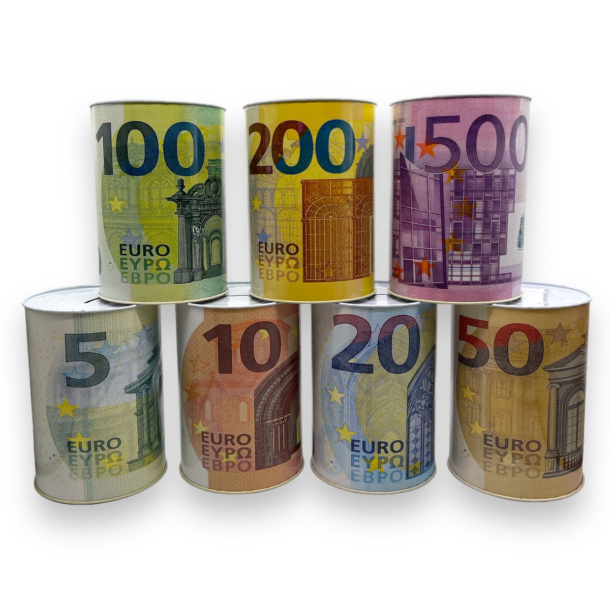 Spardose Euro-Schein groß 18,5 cm - Aluminium