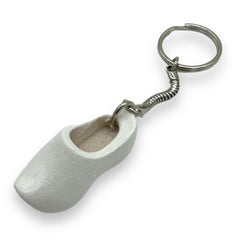 Sleutelhanger witte Hollandse klomp