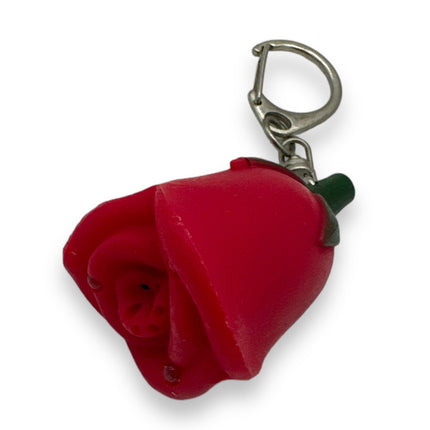 Sleutelhanger Roos met Licht en Geluid "I Love You" - Rood