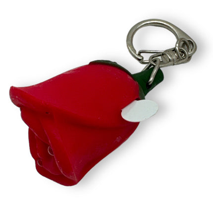 Sleutelhanger Roos met Licht en Geluid "I Love You" - Rood