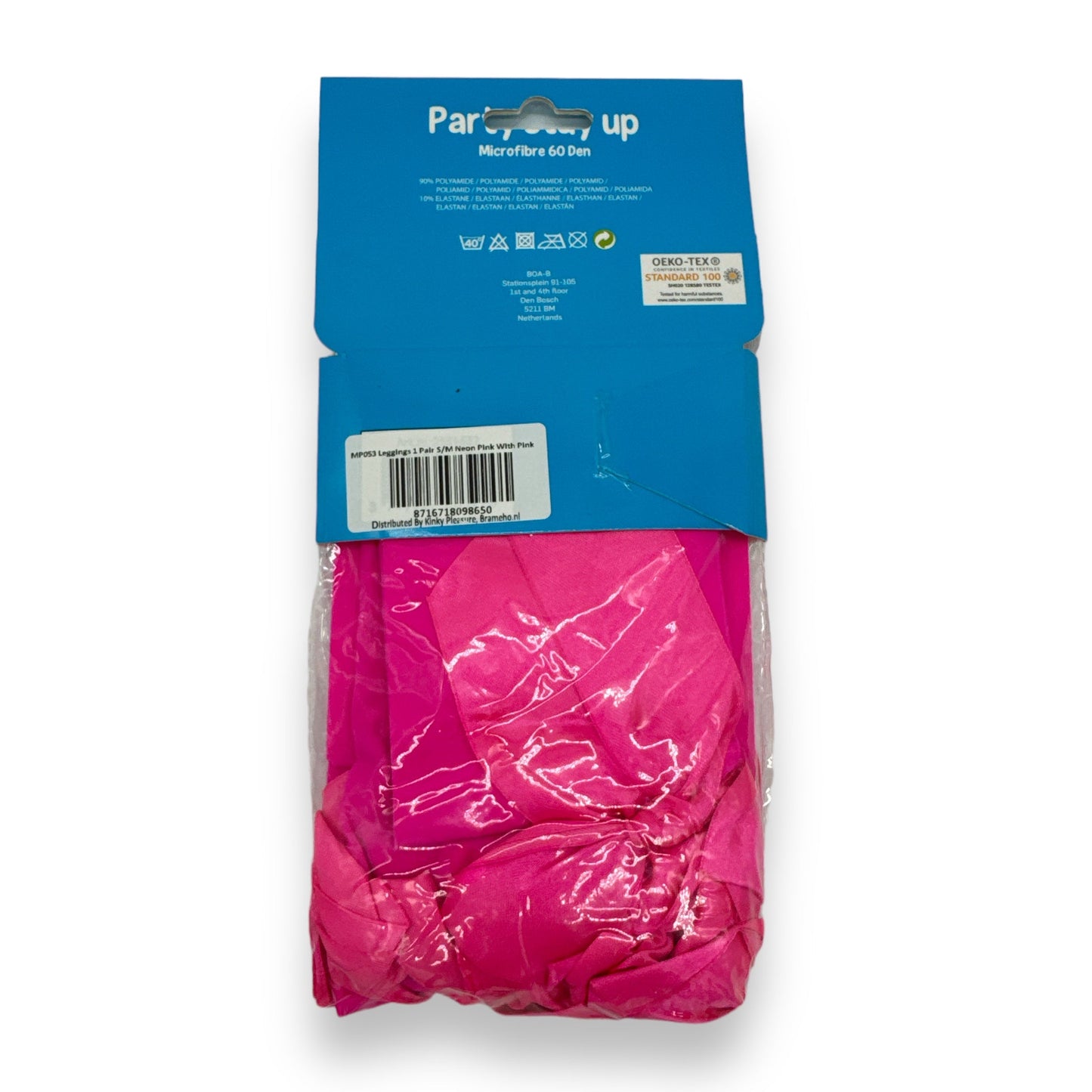 Stockings With Bow in Neon Pink - Available in 2 Sizes 