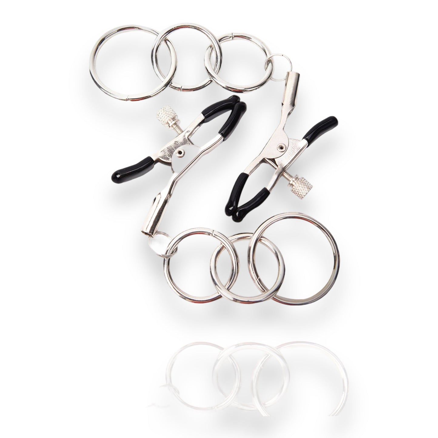 Tripple O'Ring - Kinky Clamps - Heavy Version - Nipple Clamps - Stylish Color Box 