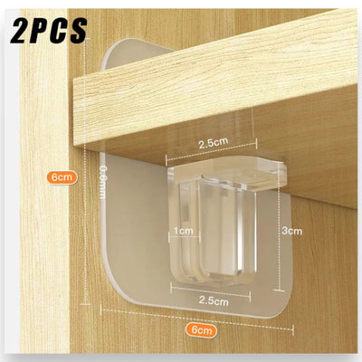 Dubbelzijdige Plakstrips 6 x 6 cm - 4 stuks