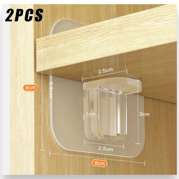 Dubbelzijdige Plakstrips 6 x 6 cm - 4 stuks