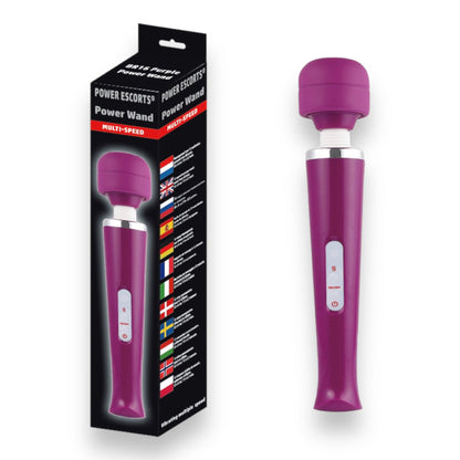 Power Escorts - BR16 - Power Wand Massager - 12-Speed ​​- WIRELESS - 4 Colors