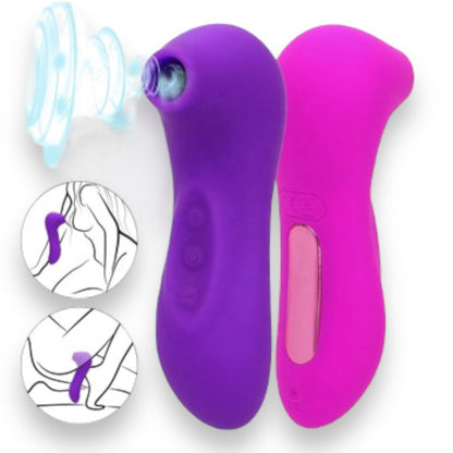 Power Escorts - BR160 - Oral Queen Air Sucker- Waterproof - Oral Sucker - Clitoral Stimulator/Massager - 10 Modes - 3 Colours