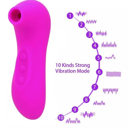 Power Escorts - BR160 - Oral Queen Air Sucker- Waterproof - Oral Sucker - Clitoral Stimulator/Massager - 10 Modes - 3 Colours