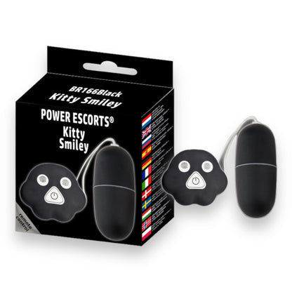 Power Escorts - BR166 - Kitty Smiley - Remote egg - 10 function - 2 Colours