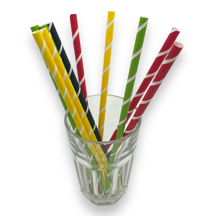 Papieren Milkshake Rietjes - 230x8mm - 10-Pack