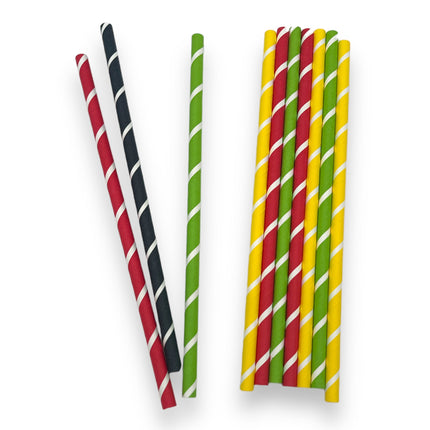 Papieren Milkshake Rietjes - 230x8mm - 10-Pack