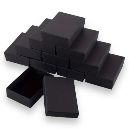 Elegant Black Jewelry Box - 9 x 6.50 x 2.8 cm