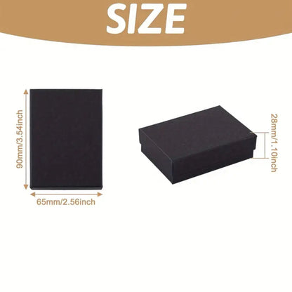 Elegant Black Jewelry Box - 9 x 6.50 x 2.8 cm