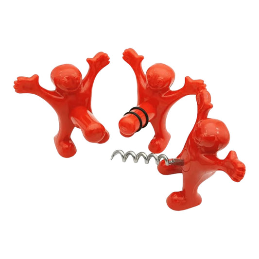 Man with Penis as Bottle Opener - 3 Models in Red