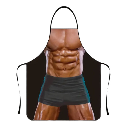 Apron with Men's Body - Cooking with a Smile! 