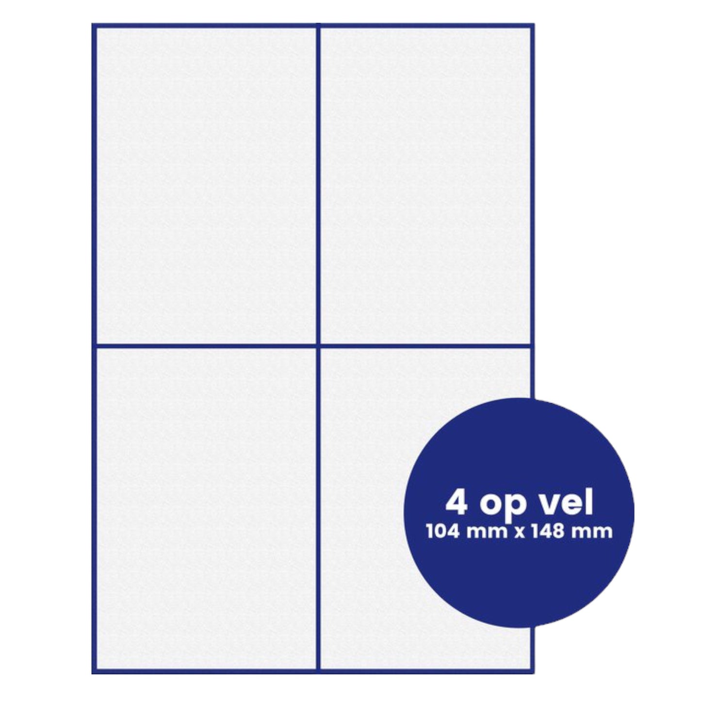 Zelfklevende Etiketten Perfect voor het printen van verzend labels A4 105x74mm 400 etiketten