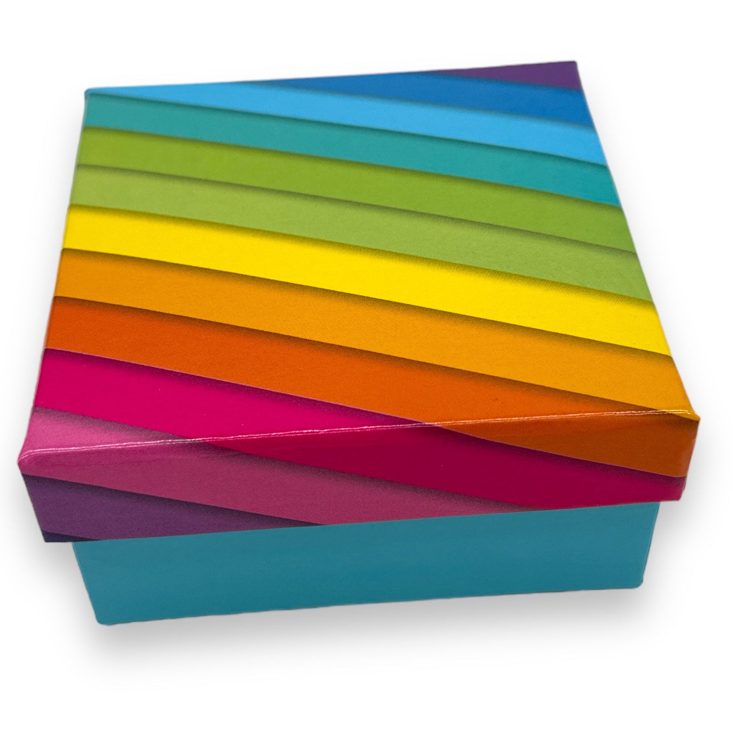 Rainbow Cardboard Box - 10x4.8 cm - Add Color and Style to Your Storage Space