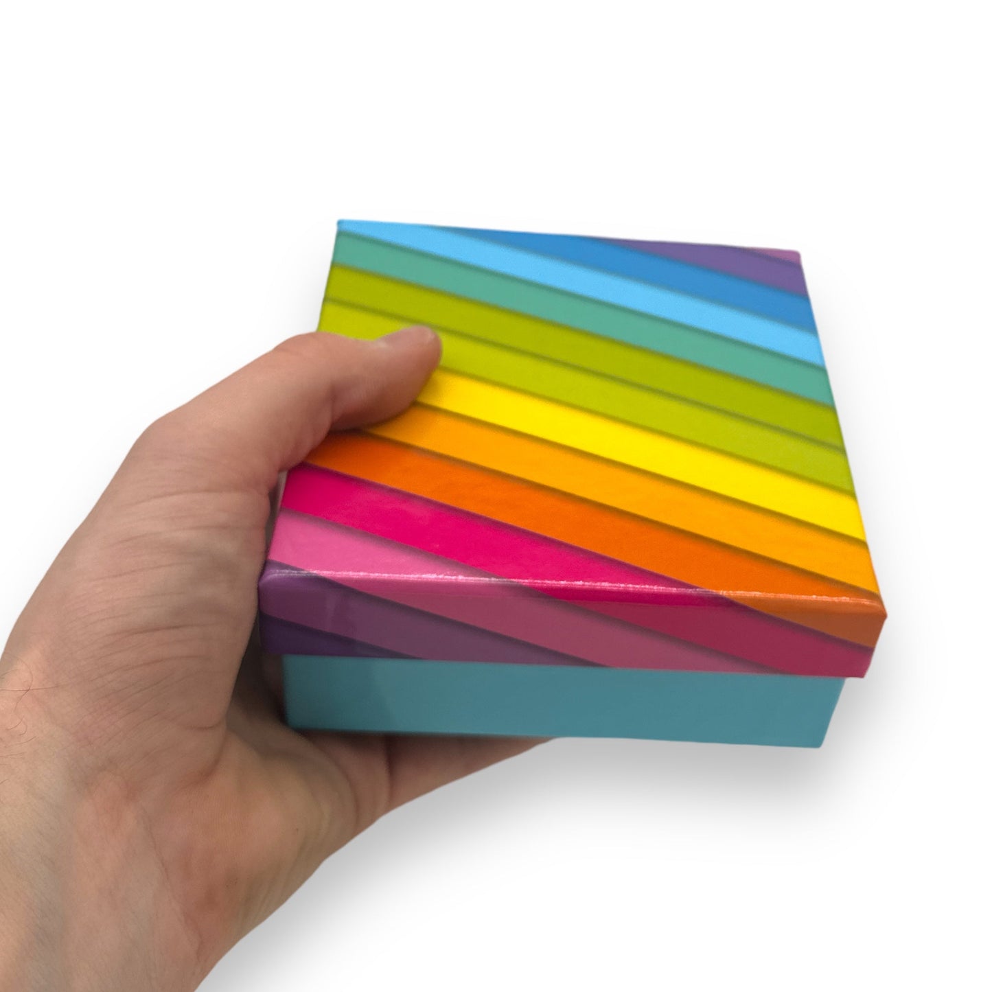 Rainbow Cardboard Box - 12x5.2 cm - Add Color and Style to Your Storage Space