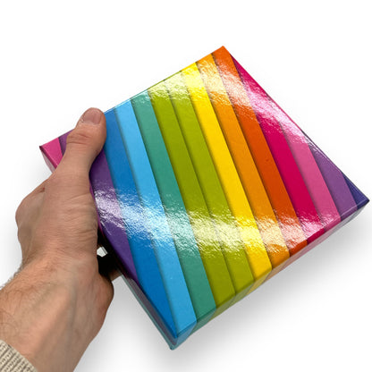 Regenboog Kartonnen Doos - 16x6,2 cm - Voeg Kleur en Stijl Toe aan Je Opbergruimte