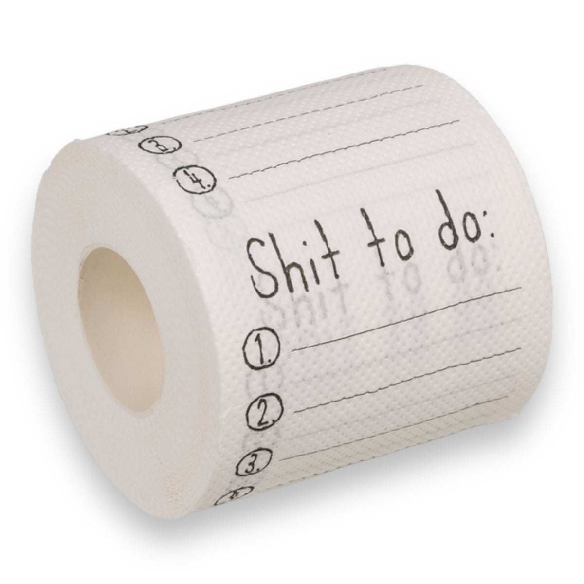 Klopapier Shit To Do - Weißes, lustiges Klopapier mit To-Do-Liste