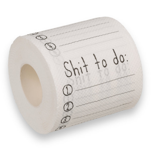 Witte toiletrol Shit To Do