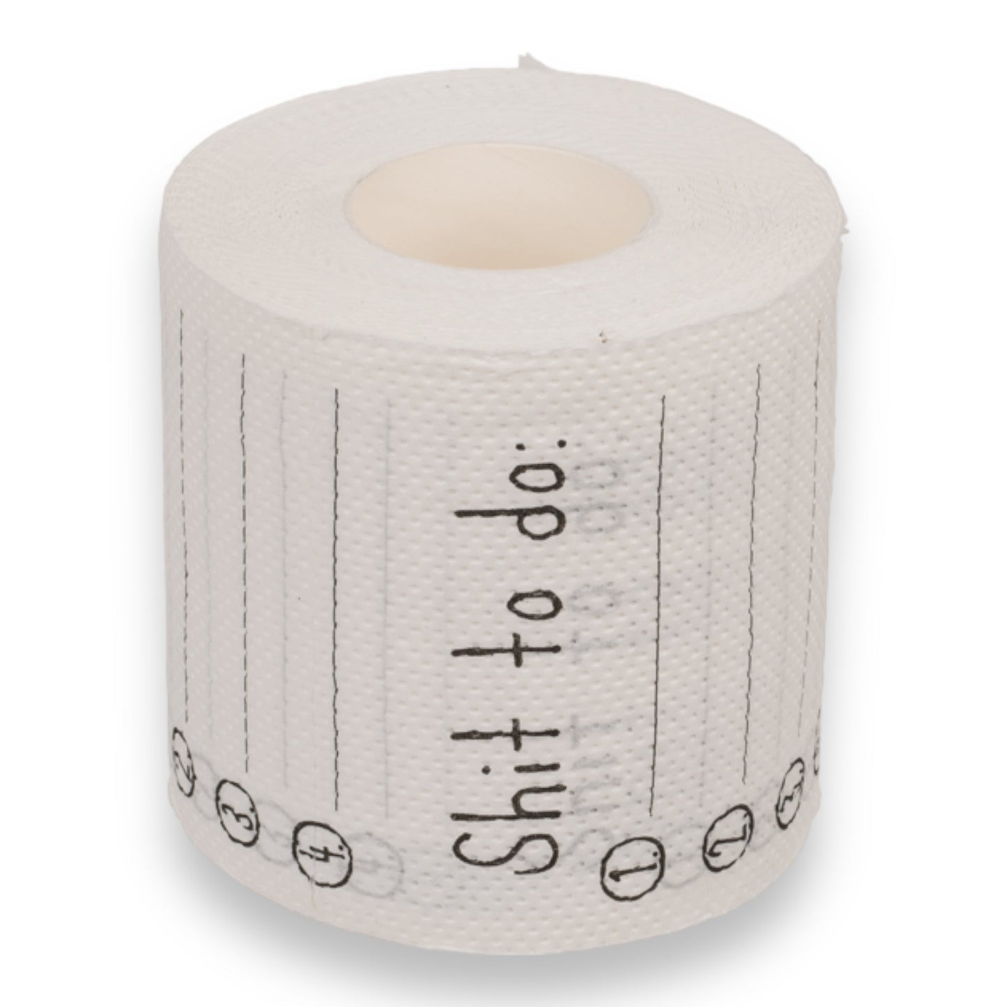 Toilet roll - Shit To Do - White - Never Forget a Memory again