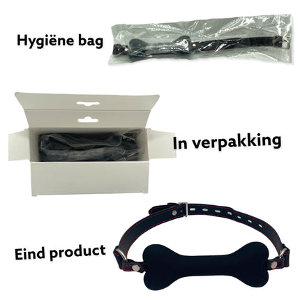 Siliconen Botvormige Mondband 'Ball Gag' | Kinky Pleasure KP02
