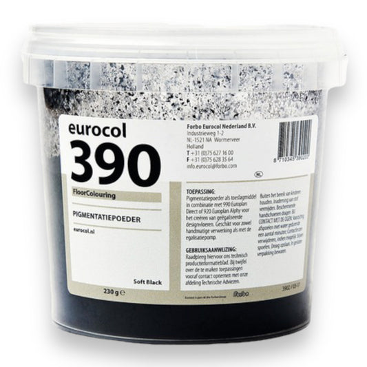 EUROCOL 390 Floor Coloring Soft Black 0.23 kg - For Various Surface Types