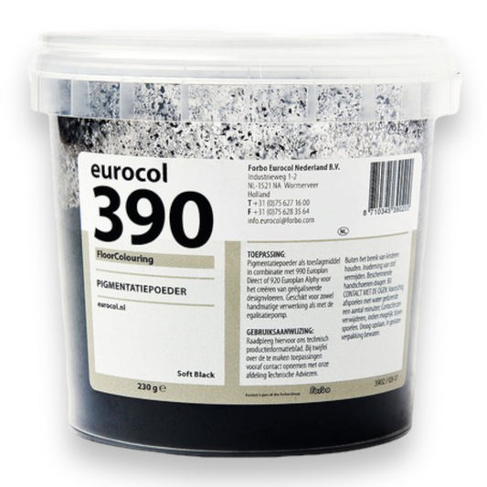 EUROCOL 390 Floor Coloring Soft Black 0.23 kg - For Various Surface Types 