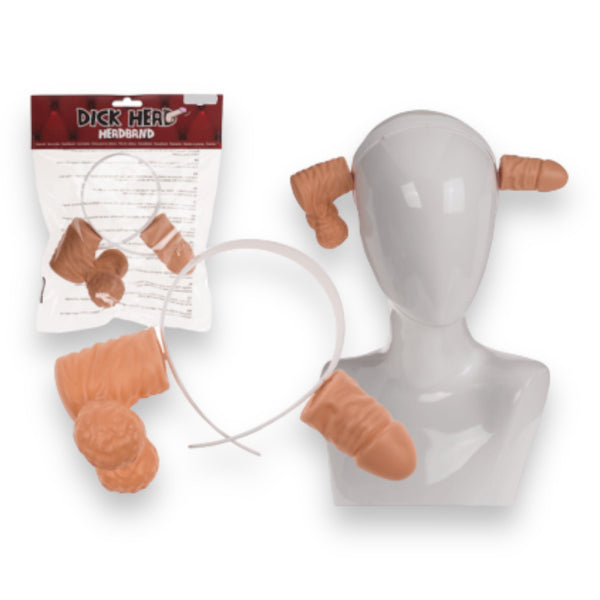 Grappige Penis Hoofdband "Dick Head" - 28x21cm