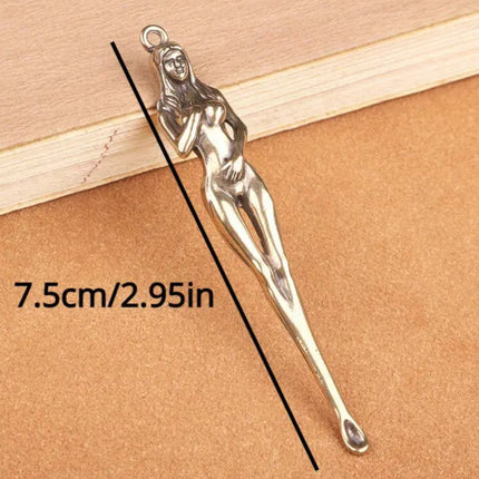 Brozen Feminine Elegance - Stylish Keychain with Women's Silhouette