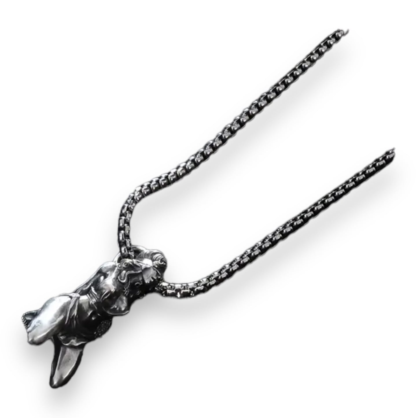 Silver Pendant Necklace - Seductive Bondage Art