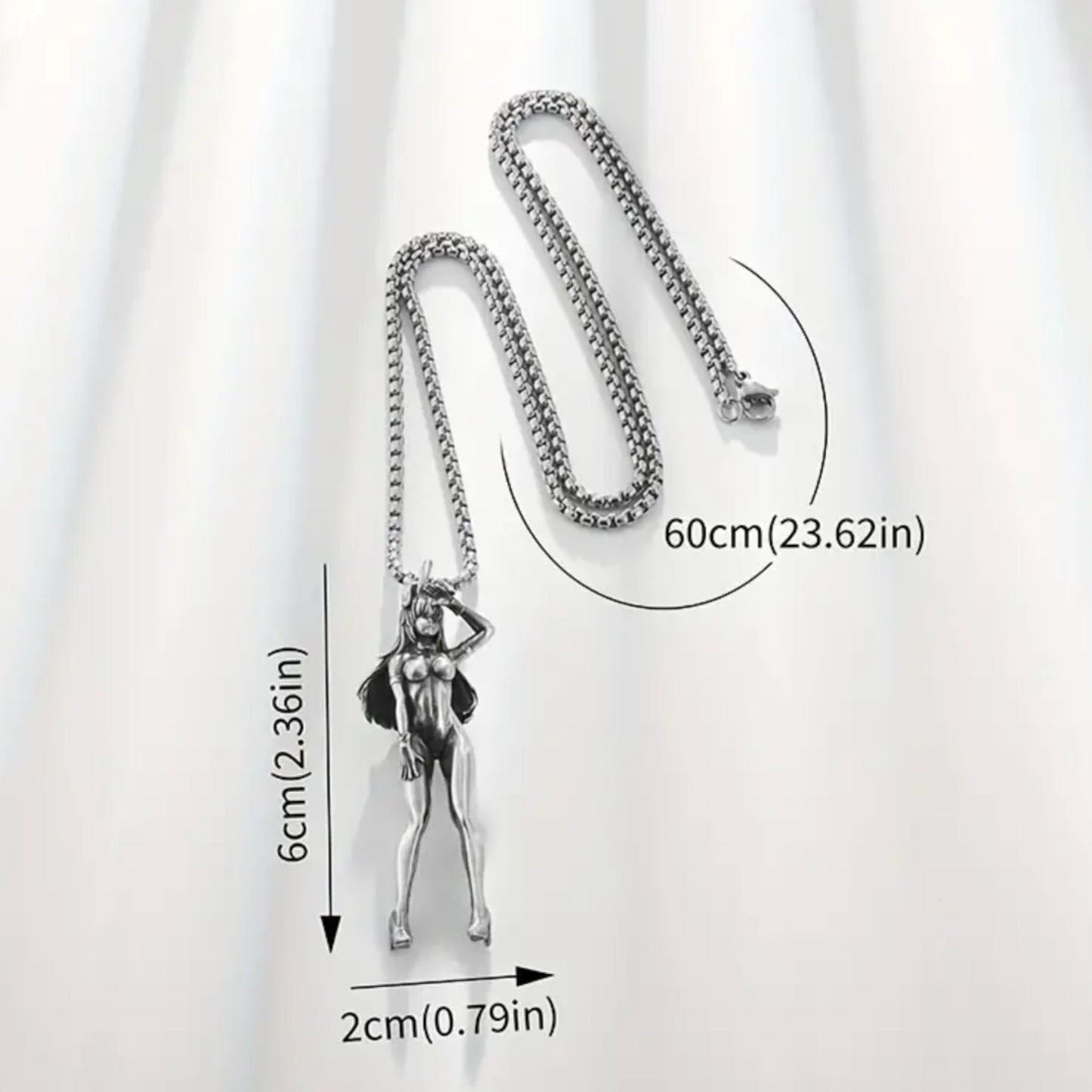 Sexy Vrouwen Ketting met Exclusieve Vrouwelijke Hanger - Verleidelijke Accessoire voor Elegante Stijl